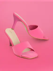 Lavie Kitten Pumps Fuchsia Pink Open Toe Women Heels