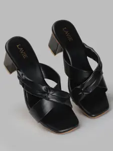 Lavie Kitten Pumps Black Open Toe Women Heels