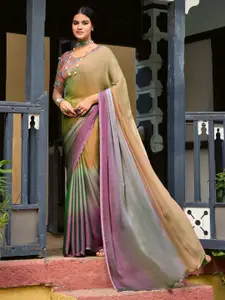 Saree mall Ombre Sequinned Sarees