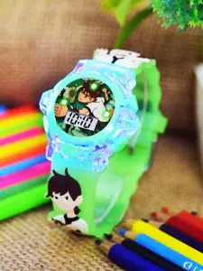 Shocknshop Boys Printed Dial & Straps Digital Watch 340 Ben10 Green