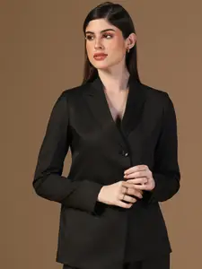 TAHVO Notched Lapel Collar Single Breasted Formal Blazers