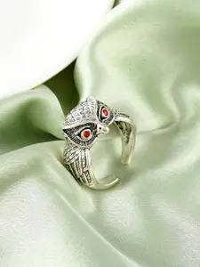 MEMOIR Silver-Plated Owl Finger Ring