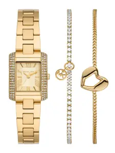 Michael Kors Women Dial & Stainless Steel Straps Analogue Watch AK_MK7510SET