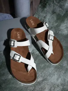 Lavie Women One Toe Flats with Buckles