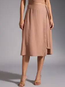 20Dresses Women A-Line Wrap Midi Skirt