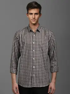 Louis Philippe Sport Men Super Slim Fit Opaque Checked Casual Shirt