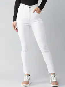 DOLCE CRUDO Women Skinny Fit High-Rise Stretchable Jeans