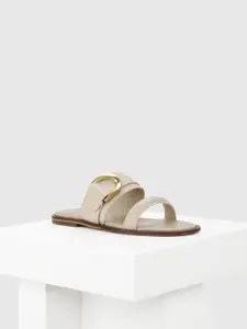 Oroh Women Open Toe Slip On Flats