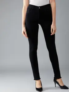 DOLCE CRUDO Women Slim Fit High-Rise Stretchable Jeans