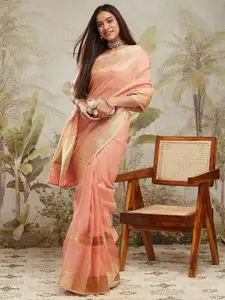 RACHNA Woven Design Zari Ready to Wear Kanjeevaram Saree