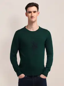 U.S. Polo Assn. Men Brand Logo Printed Pullover Sweaters