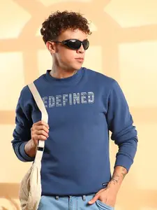 Campus Sutra Men Printed Sweatshirt