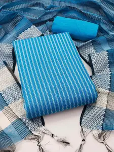 Maroosh Geometric Woven Design Unstitched Dress Material