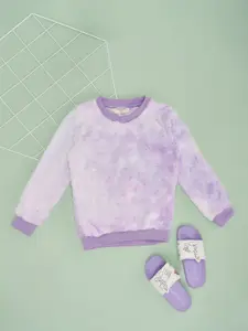 Pantaloons Junior Girls Printed Sweatshirt