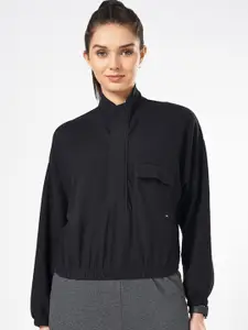 Ajile by Pantaloons Women Shirt Collar Cotton Sweatshirt