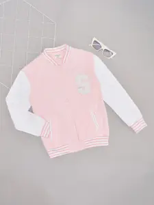 Pantaloons Junior Girls Printed V-Neck Cotton Sweatshirt