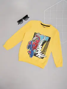 Pantaloons Junior Boys Humour and Comic Printed Pullover Sweatshirt