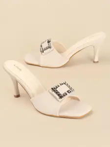 Lavie Women Embellished Kitten Open Back Pumps