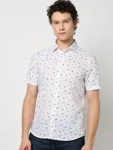 Blue Buddha Men Comfort Conversational Printed Cotton Tailored Fit Casual Shirt