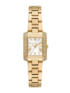 Michael Kors Women Embellished Dial & Stainless Steel Straps Analogue Watch AK_MK4867