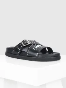 Oroh Women Open Toe Slip-On Flats