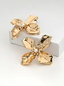 Kazo Gold-Plated Contemporary Studs
