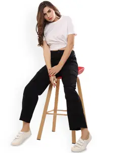 THIRD QUADRANT Women Relaxed Fit High-Rise Jeans