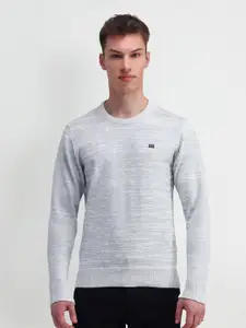 Arrow Sport Men Striped Printed Cotton Pullover Sweaters