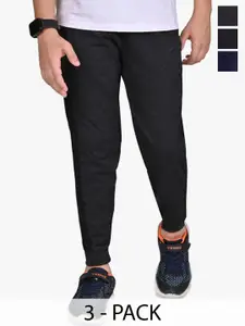 BAESD Boys Pack Of 3 Cotton Low- Rise Joggers