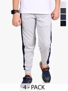 BAESD Boys Pack of 4 Cotton Joggers