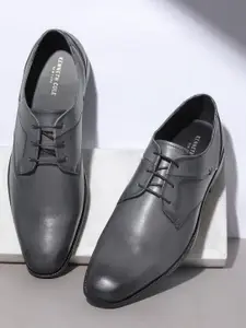 Kenneth Cole Men Solid Leather Formal Derbys