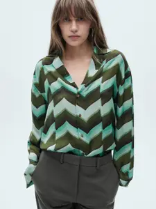 MANGO Opaque Printed Casual Shirt