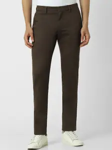 Van Heusen Men Printed Slim Fit Trousers