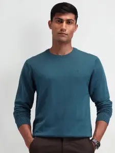 Arrow Men Long Sleeves Round Neck Cotton Pullover Sweaters