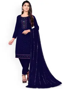 Maroosh Floral Embroidered Unstitched Dress Material