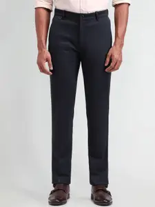 Arrow New York Men Textured Urban Slim Slim Fit Trousers