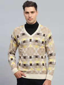 Monte Carlo Men Checked Woollen Pullover