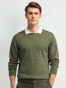 Arrow Men Long Sleeves Round Neck Pullover Sweaters