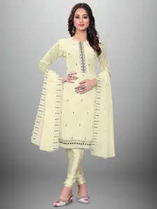 Maroosh Floral Embroidered Georgette Unstitched Dress Material
