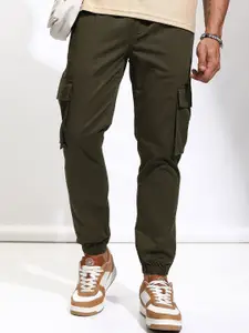 HIGHLANDER Men Slim Fit Easy Wash Joggers Trousers