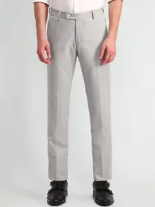 Arrow Men Textured Urban Slim Slim Fit Formal Trousers