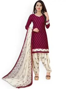 Maroosh Geometric Embellished Unstitched Dress Material