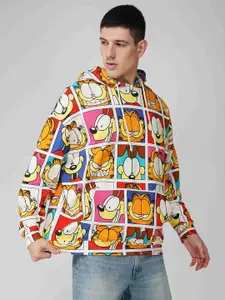 THE CLOTHING FACTORY Men Printed Hooded Sweatshirt