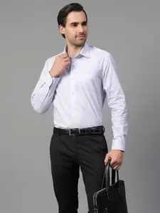 Cantabil Men Spread Collar Checked Cotton Formal Shirt