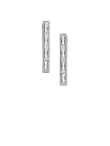 Kazo Silver-Plated Contemporary American Diamond Studs
