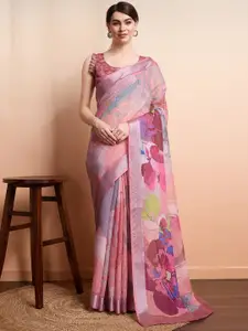RACHNA Floral Printed Ready to Wear Saree