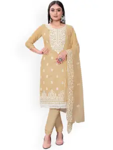 Maroosh Embroidered Thread Work Unstitched Dress Material