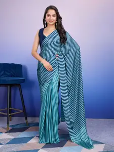 RACHNA Striped Satin Ready to Wear Saree