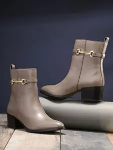 The Roadster Women Lifestyle Co Block-Heeled Chelsea Boots