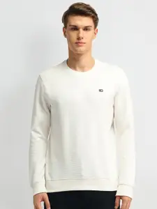 Arrow Sport Men Self Design Pullover Sweatshirt